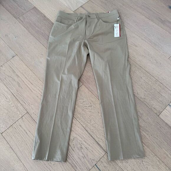 ben hogan 4 way stretch khaki heather pants size 38x32 - Picture 4 of 6